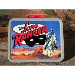 Cheerios Lone Ranger Commemorative Tin Mini Lunch Box 2001 Metal Collector